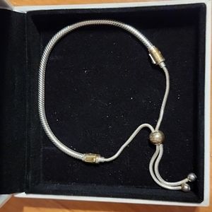 Pandora Moments Snake Chain Slider Bracelet